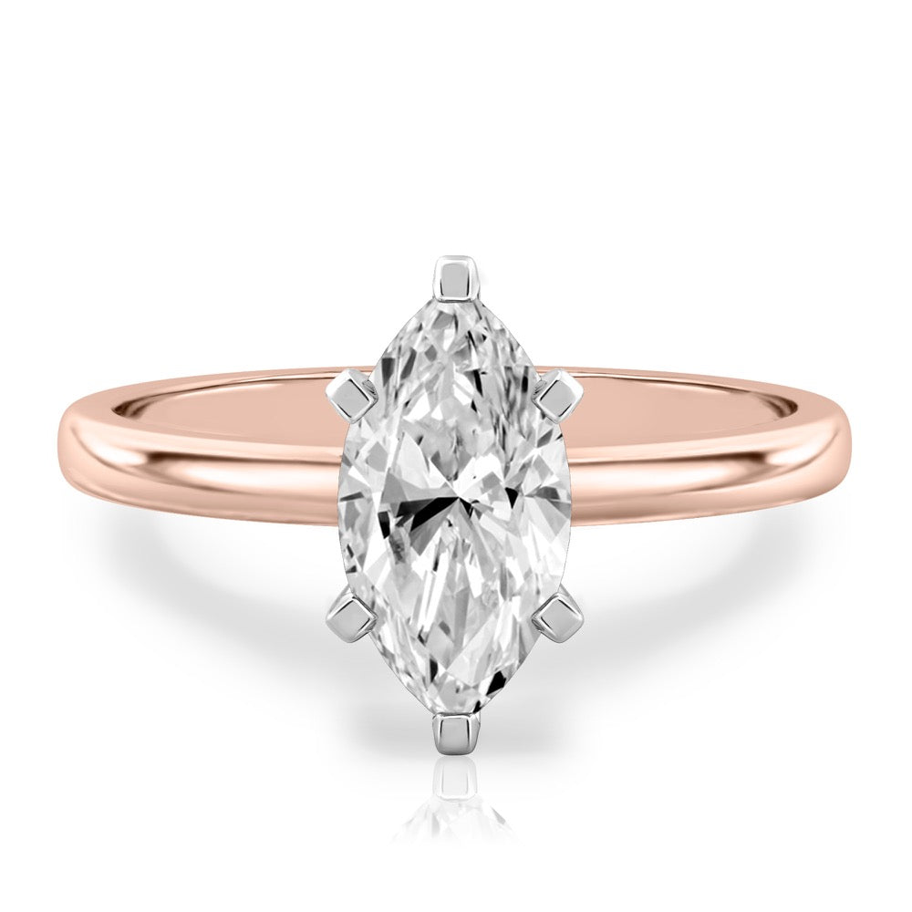 Asha Classic Solitaire Engagement Ring