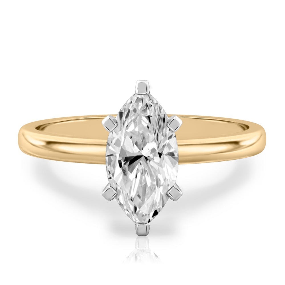 Asha Classic Solitaire Engagement Ring