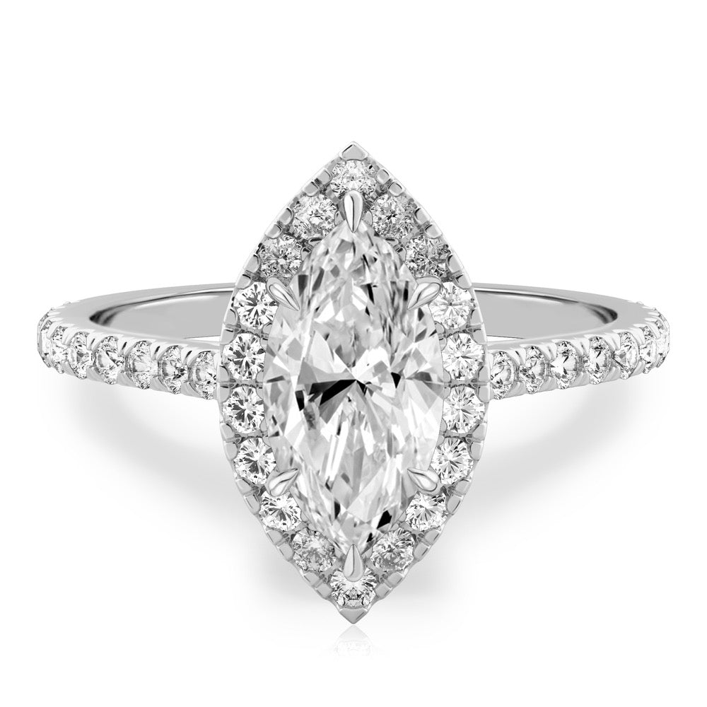 Sophie Cushion Halo Ring