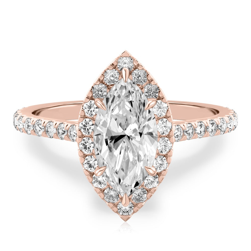 Sophie Cushion Halo Ring