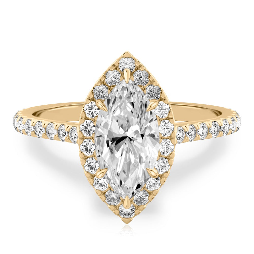 Sophie Cushion Halo Ring