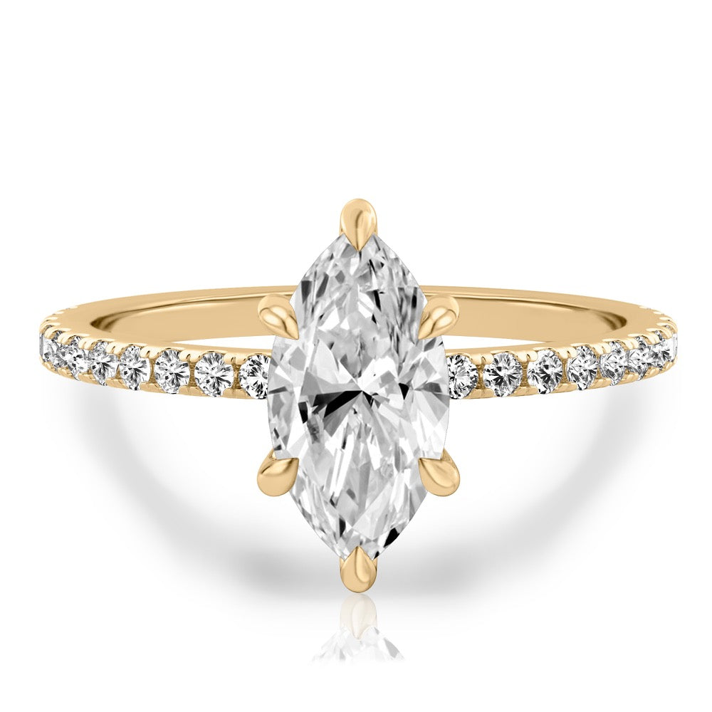 Celeste Pavé Hidden Halo Engagement Ring