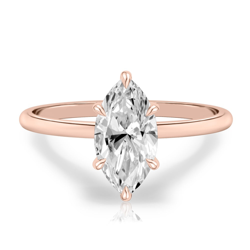 Mae Delicate Solitaire Engagement Ring
