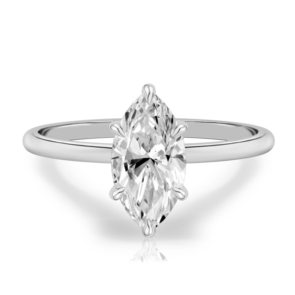 Mae Delicate Solitaire Engagement Ring
