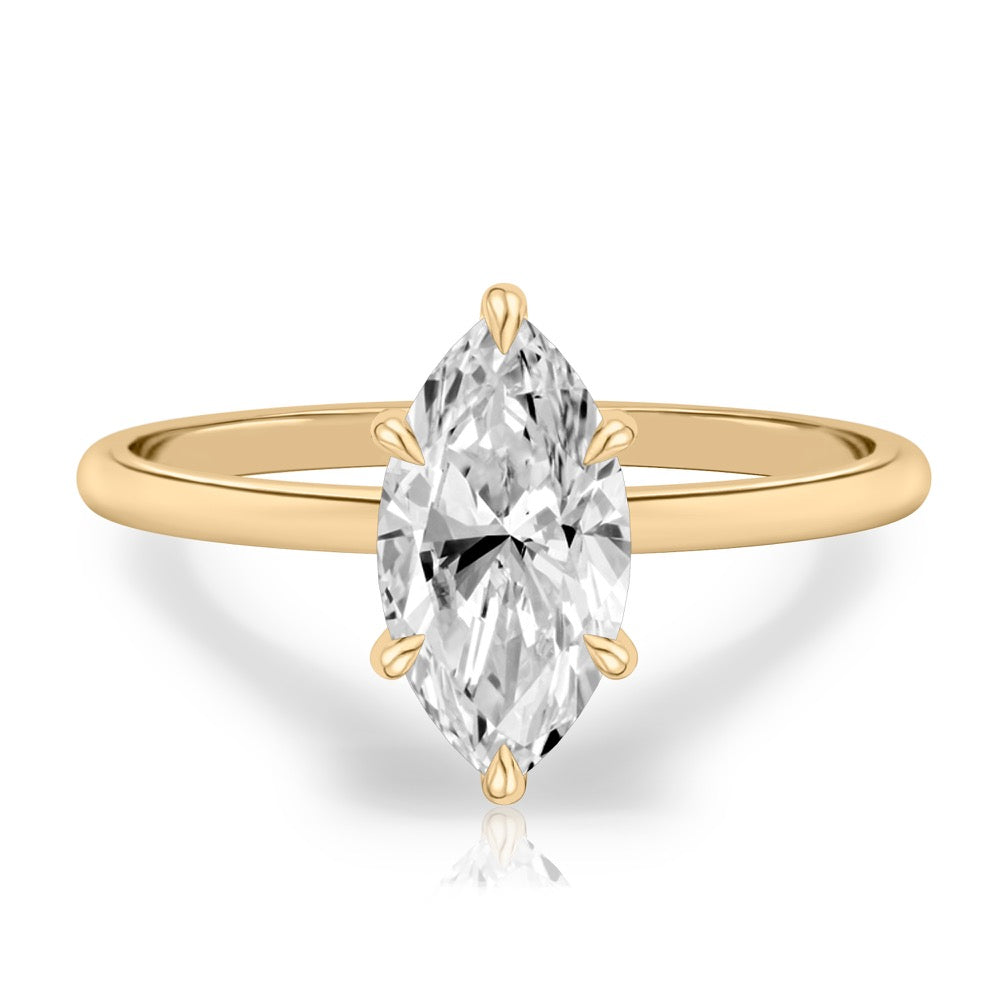 Mae Delicate Solitaire Engagement Ring