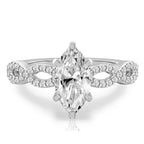 Infinity Infinity Engagement Ring with Diamonds