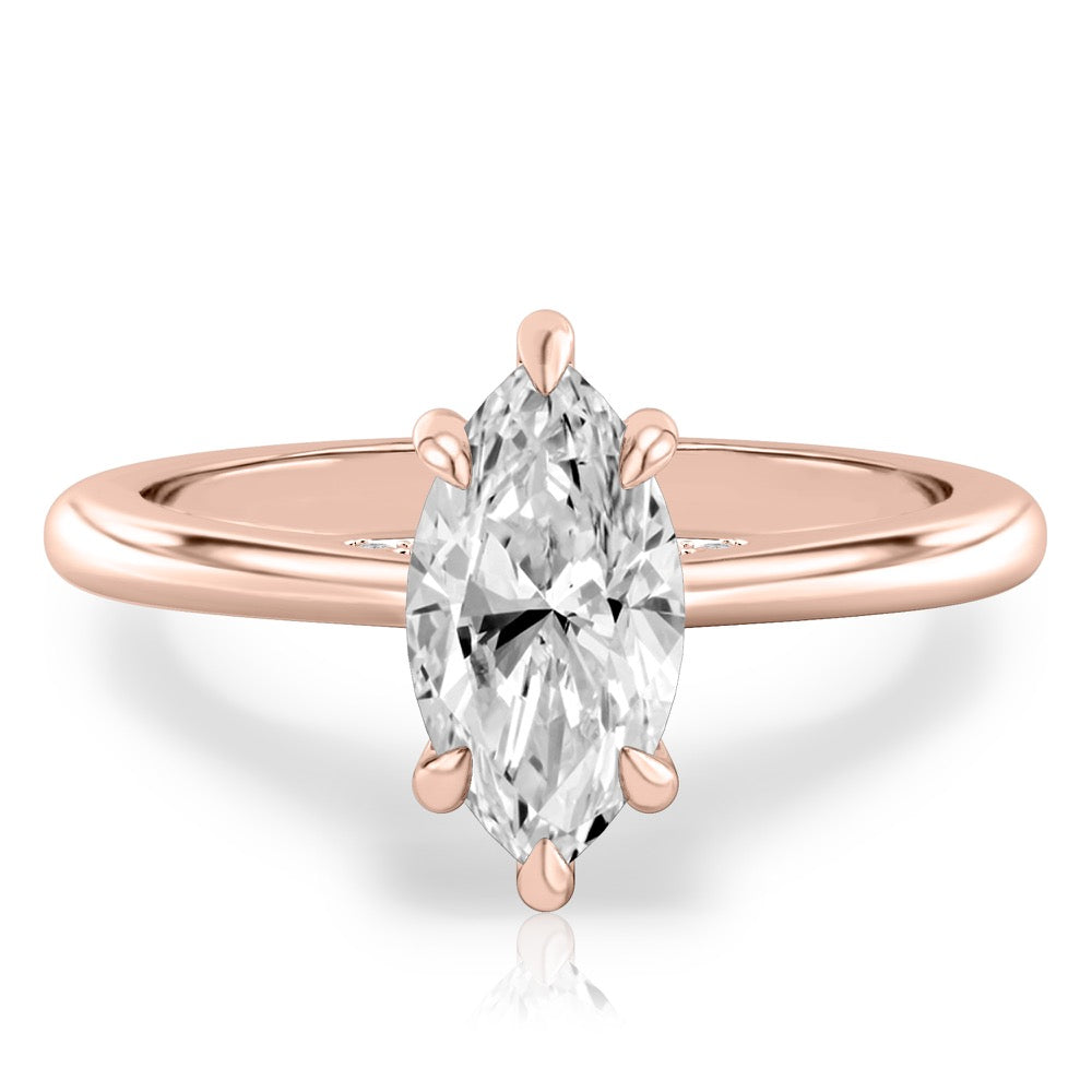 Cosette Pavé Bridge Engagement Ring