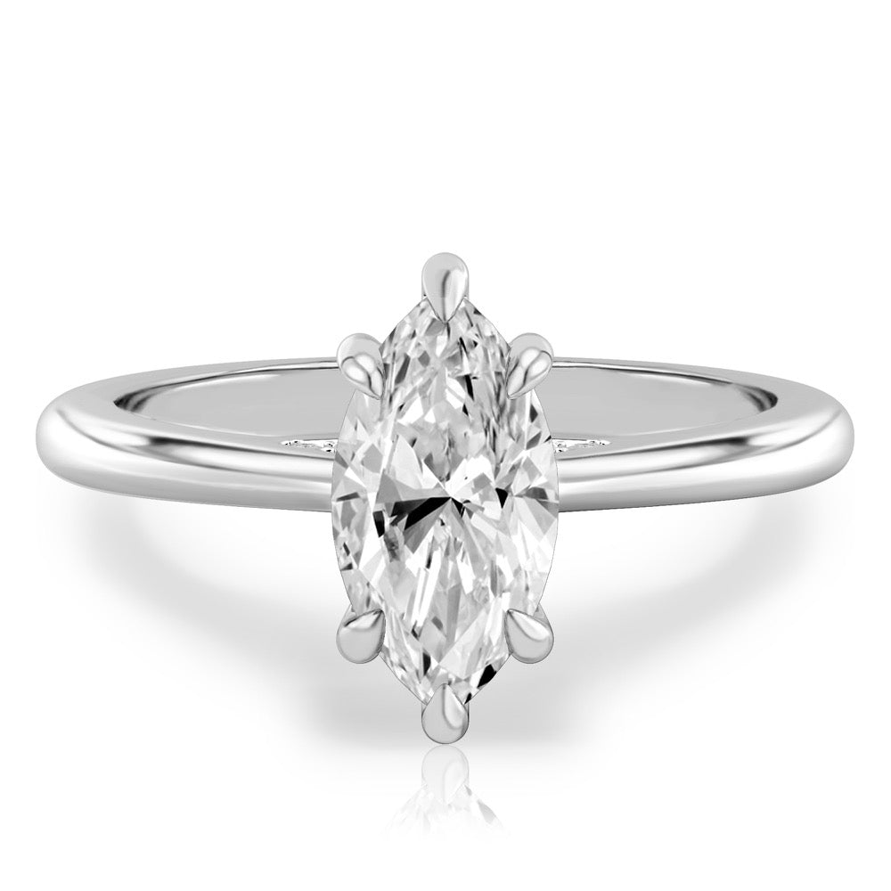 Cosette Pavé Bridge Engagement Ring