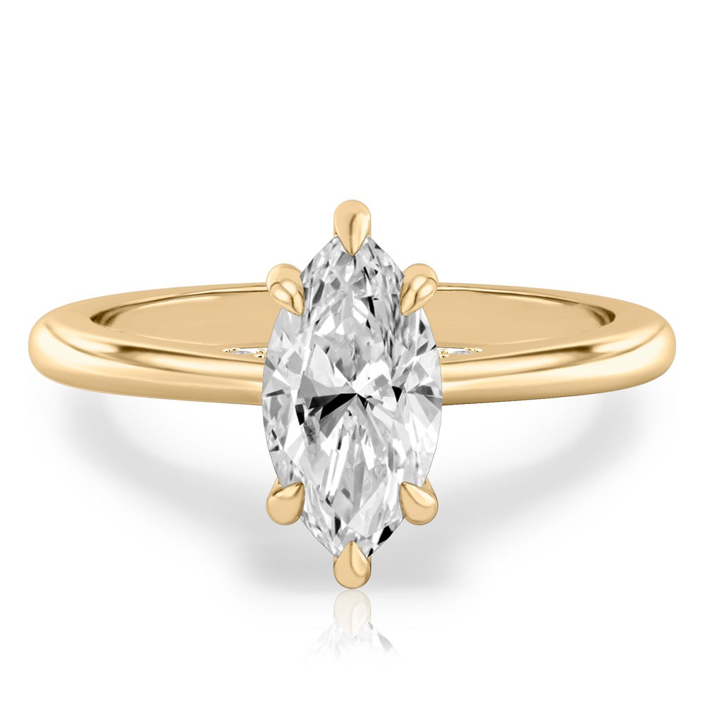 Cosette Pavé Bridge Engagement Ring