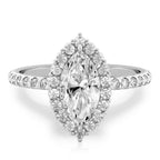 Elsa Floral Inspired Halo Ring