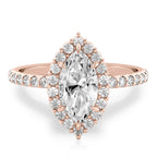 Elsa Floral Inspired Halo Ring