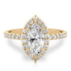 Elsa Floral Inspired Halo Ring