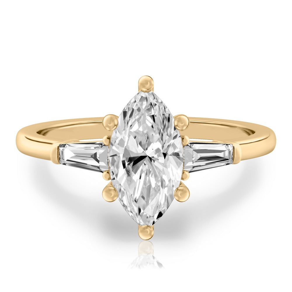 Tapered Baguette Tapered Baguette Engagement Ring