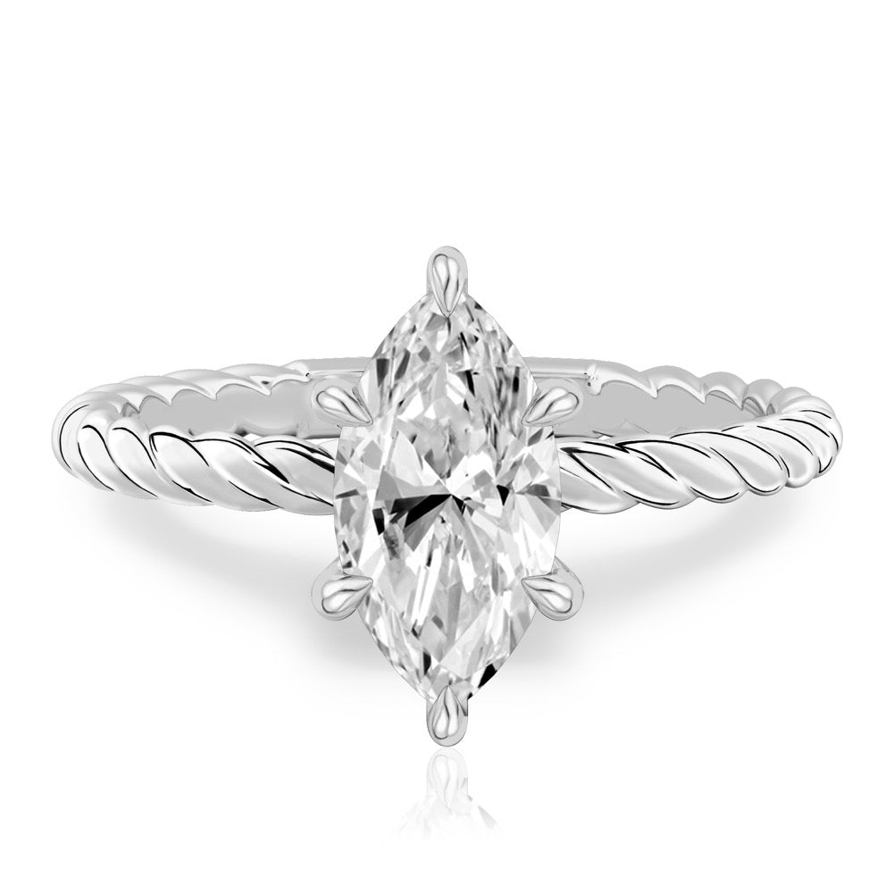 Ruth Twisted Rope Engagement Ring
