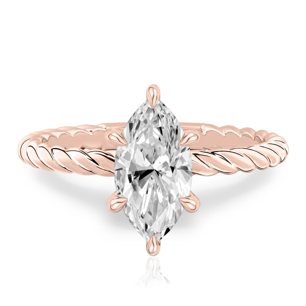 Ruth Twisted Rope Engagement Ring