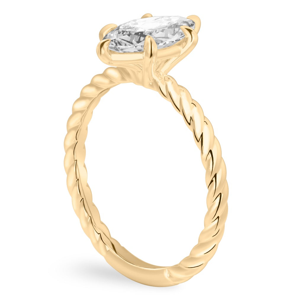 Ruth Twisted Rope Engagement Ring