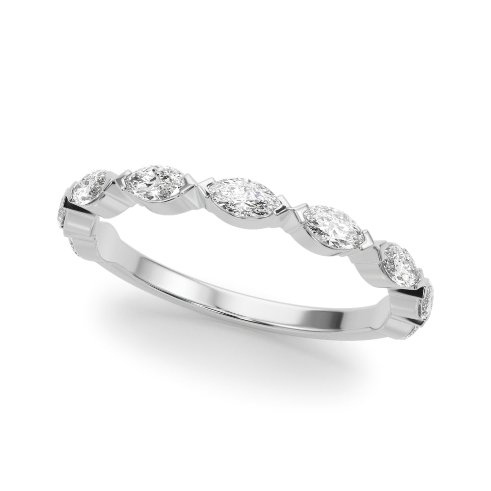Marnie Band Marquise Diamond Wedding Band