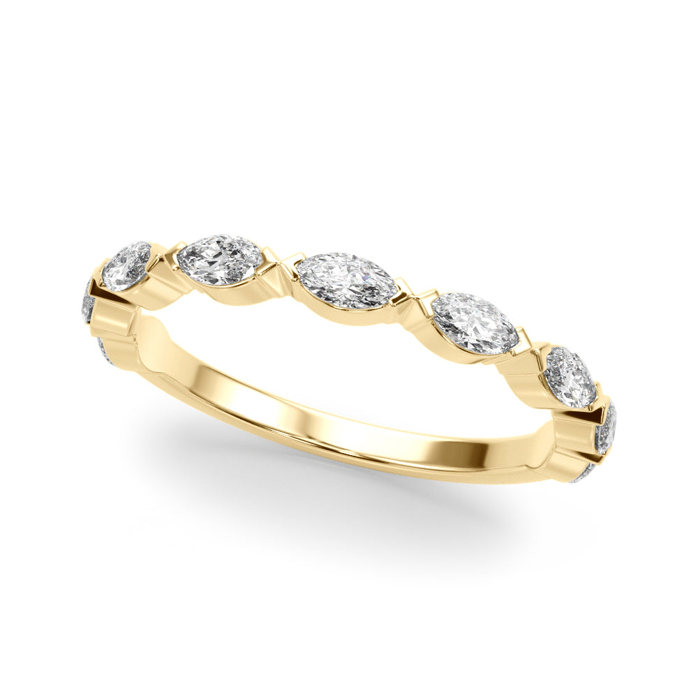 Marnie Band Marquise Diamond Wedding Band