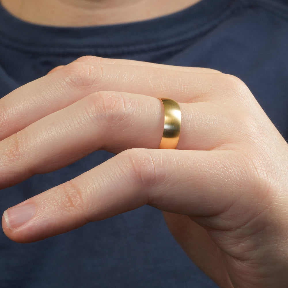 Claude Classic Matte Wedding Band