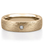 Mandela Men's Comfort Fit Diamond Vintage Band