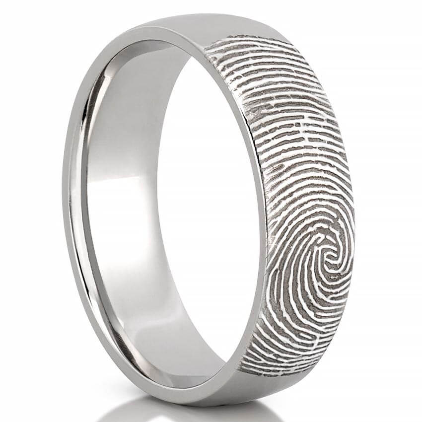 Men’s Fingerprint Wedding Band