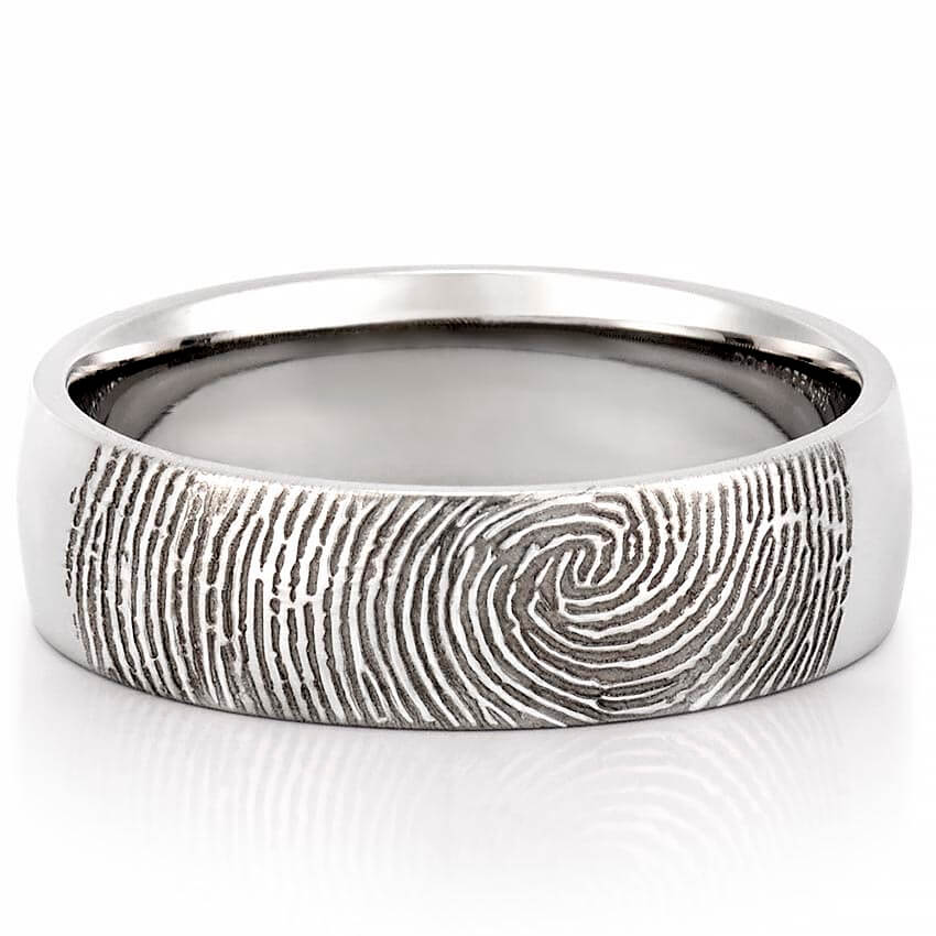 Men’s Fingerprint Wedding Band