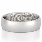 Men’s Inside Fingerprint Wedding Band
