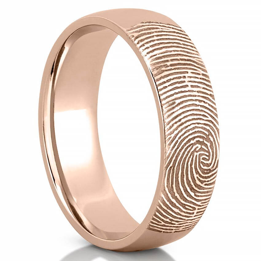 Men’s Fingerprint Wedding Band
