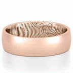Men’s Inside Fingerprint Wedding Band