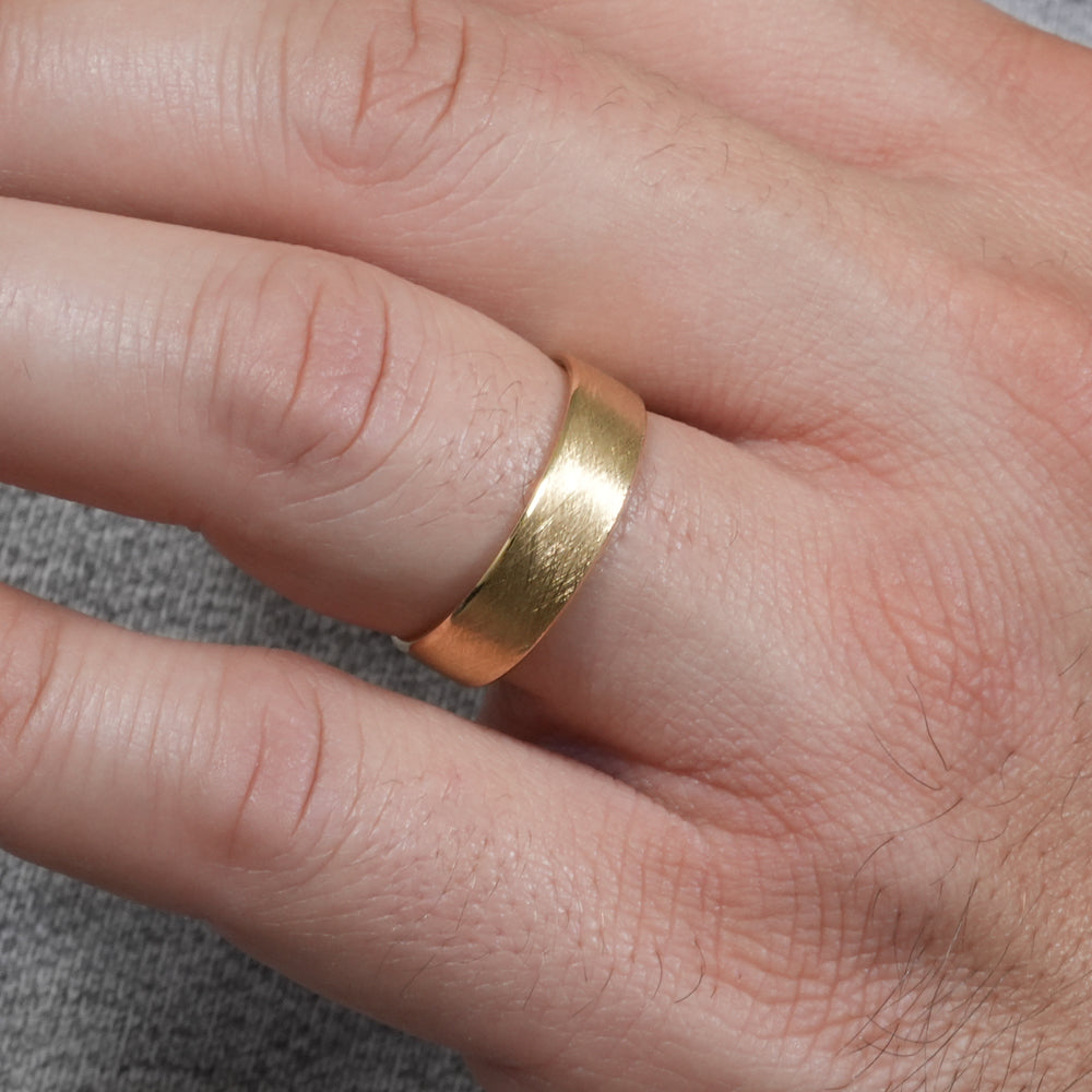 Nelson Vintage Inspired Band with Unique Finish