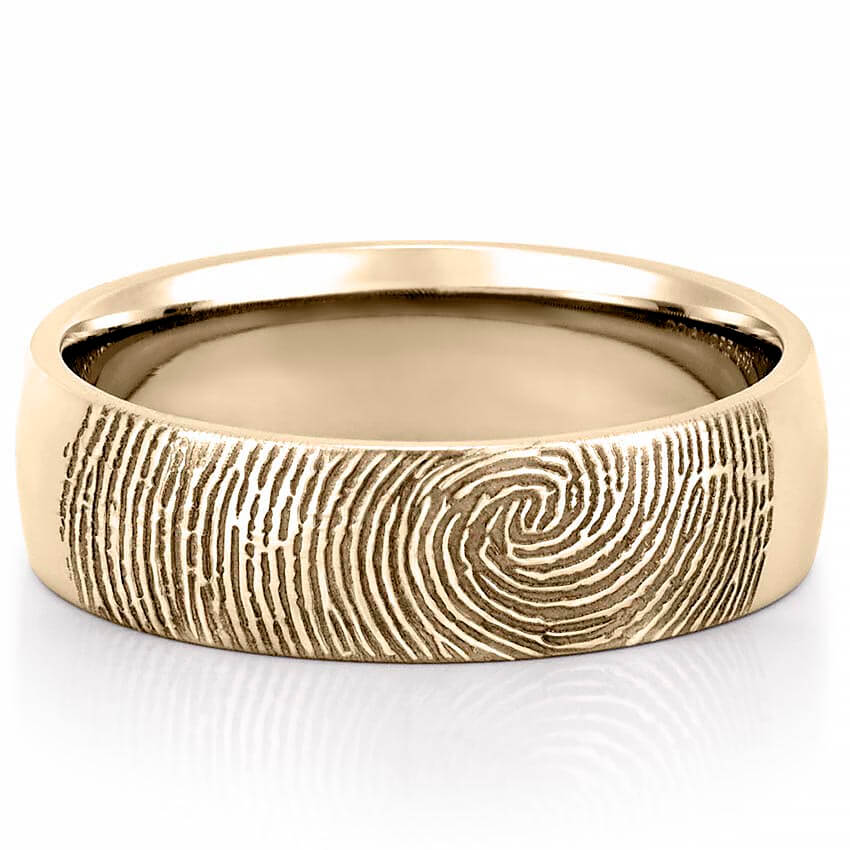 Men’s Fingerprint Wedding Band
