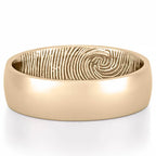 Men’s Inside Fingerprint Wedding Band