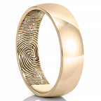 Men’s Inside Fingerprint Wedding Band