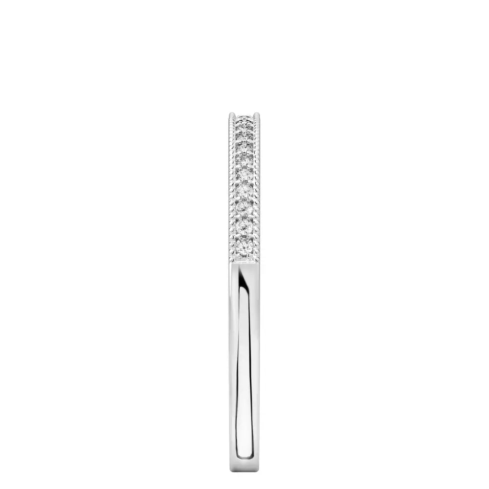 Lalana Band Milgrain Diamond Wedding Band