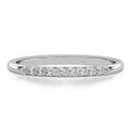Audrey Band Minimalist Pave Wedding Band