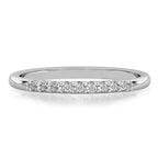 Audrey Band Minimalist Pave Wedding Band
