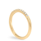 Audrey Band Minimalist Pave Wedding Band