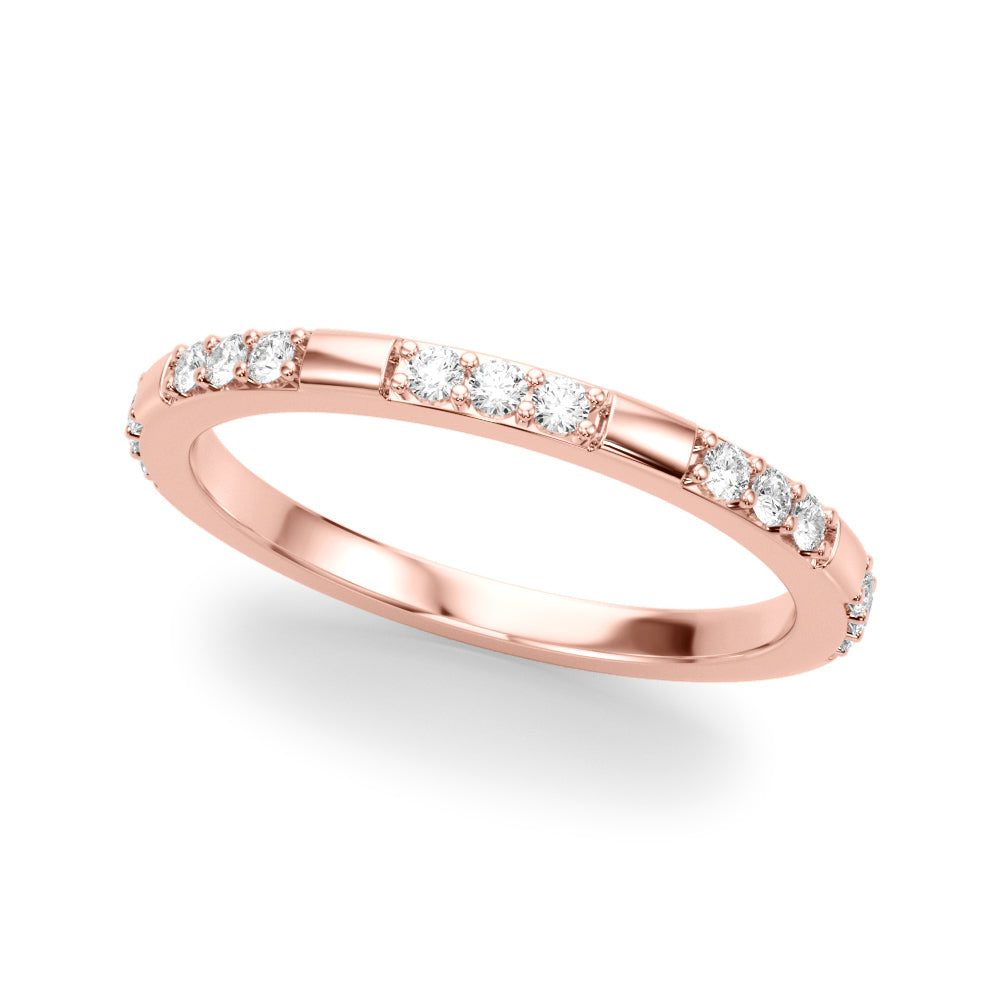 Dottie Band Modern Pavé Wedding Band