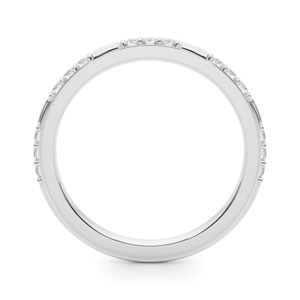 Dottie Band Modern Pavé Wedding Band