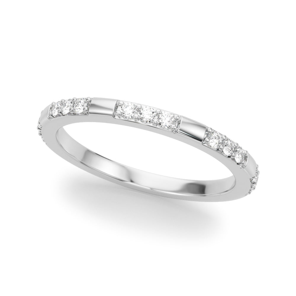 Dottie Band Modern Pavé Wedding Band