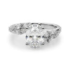 Faye Bypass Nature Inspired Engagement Ring