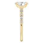Lynn Marquise and Round Diamond Ring