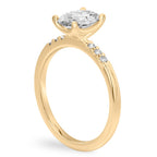 Audrey Six Diamond Pave Engagement Ring