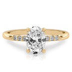 Audrey Six Diamond Pave Engagement Ring