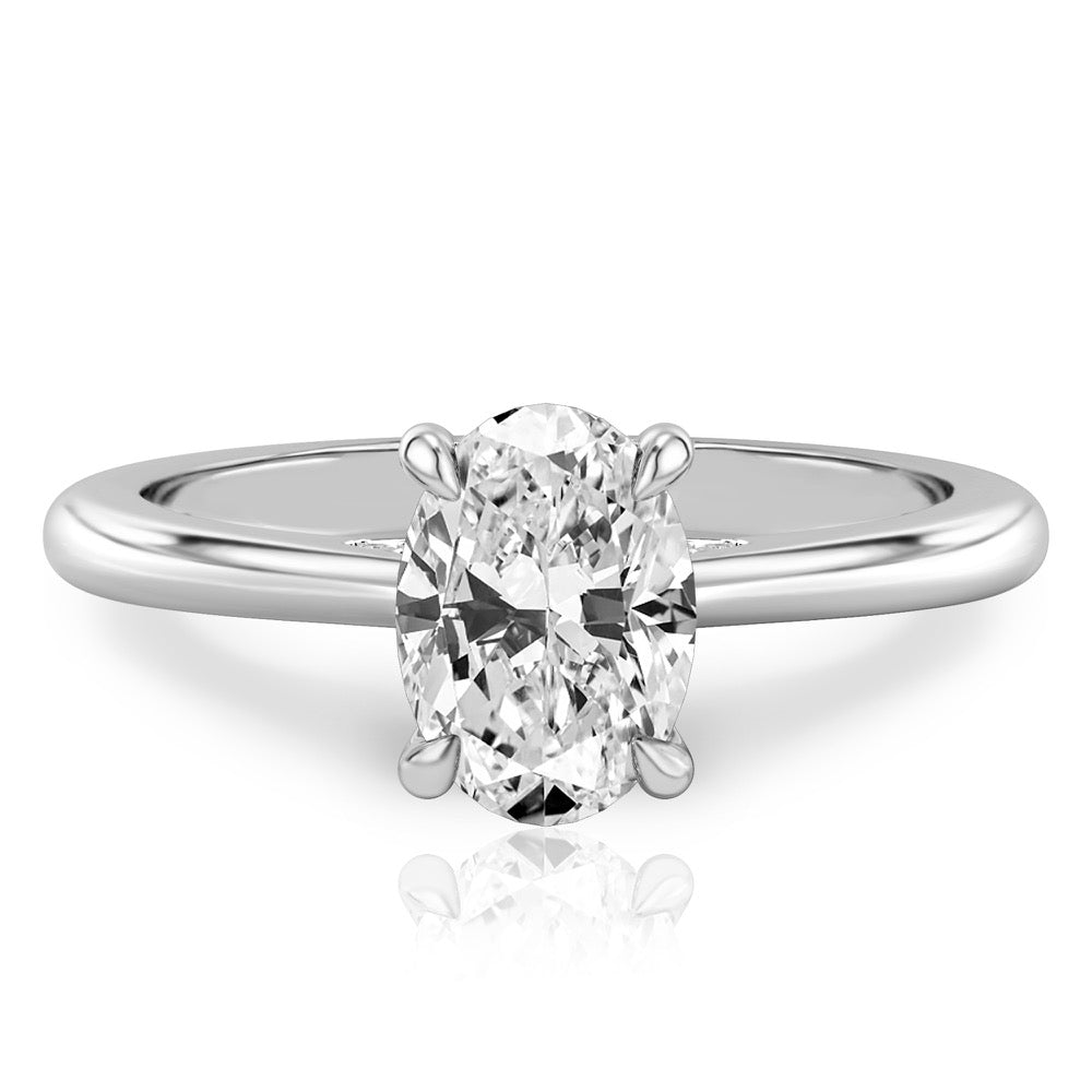 Cosette Pavé Bridge Engagement Ring