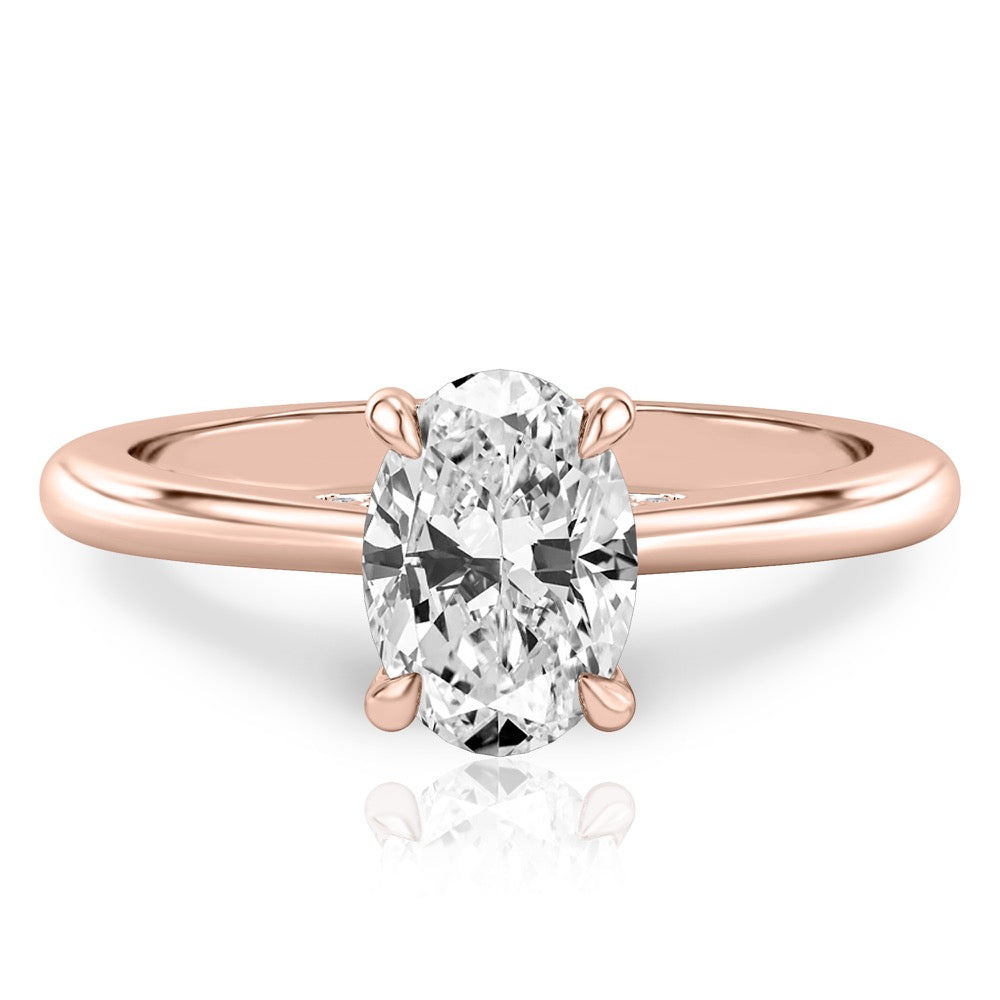 Cosette Pavé Bridge Engagement Ring