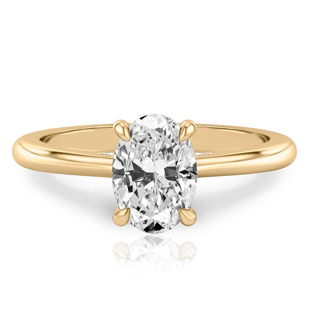 Cosette Pavé Bridge Engagement Ring