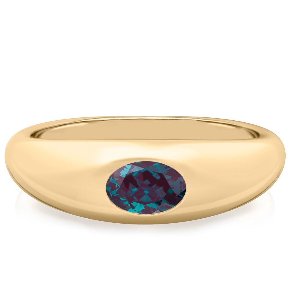 Alexandrite Dome Ring