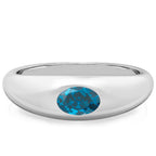 London Blue Topaz Dome Ring