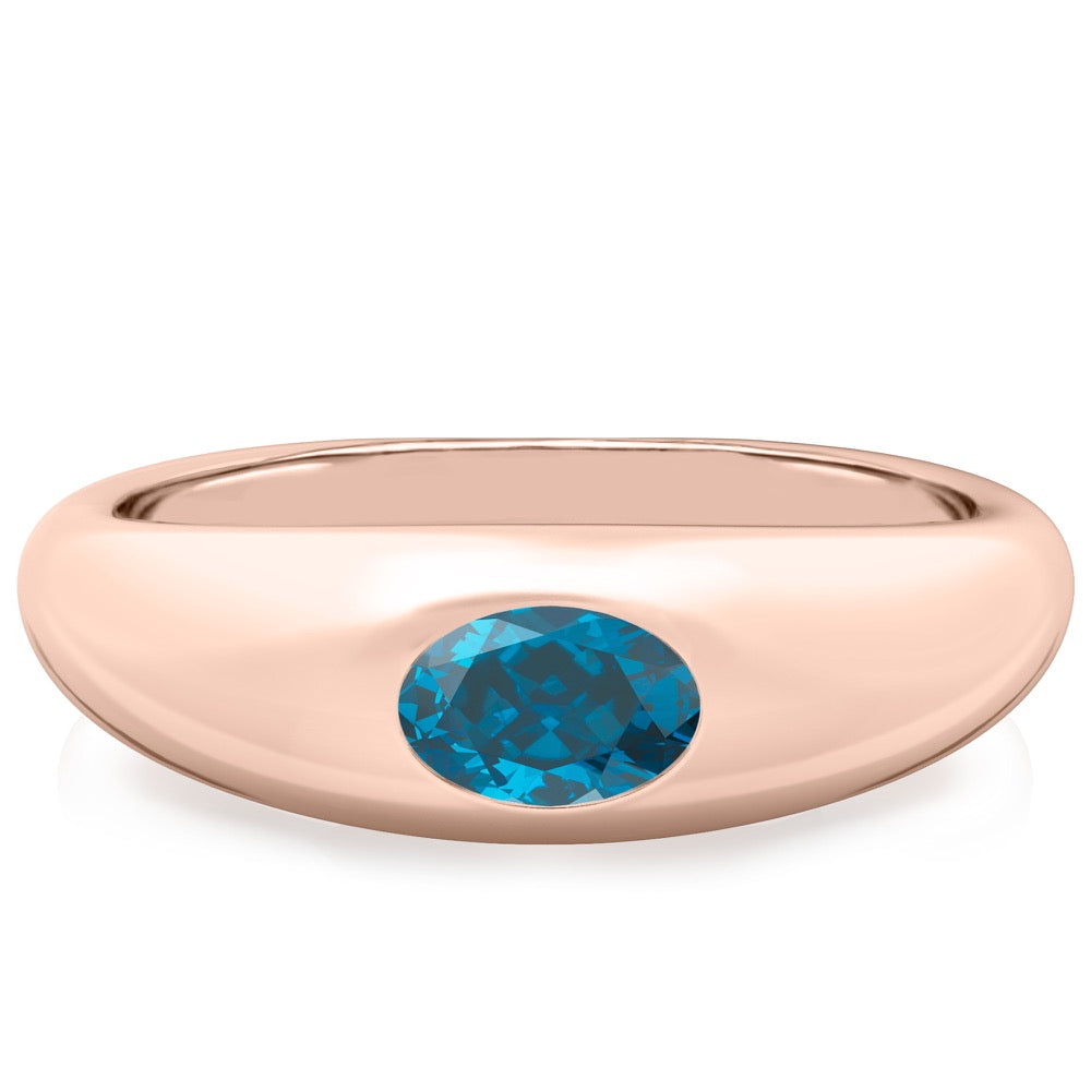 London Blue Topaz Dome Ring